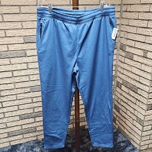 NWT Old NAVY Blue Jogger Pants Go Dry Tapered SZ XL